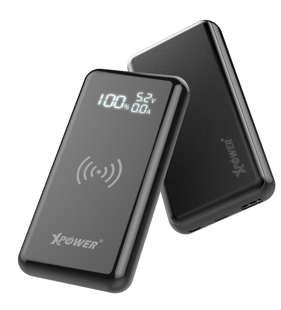 Xpower wpd15 15000mah pd 3.0 and 10w wireless power bank black