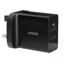Anker PowerPort 2 Elite Wall Charger, 24W, 2.4A Single USB Port, A2021K11, Black