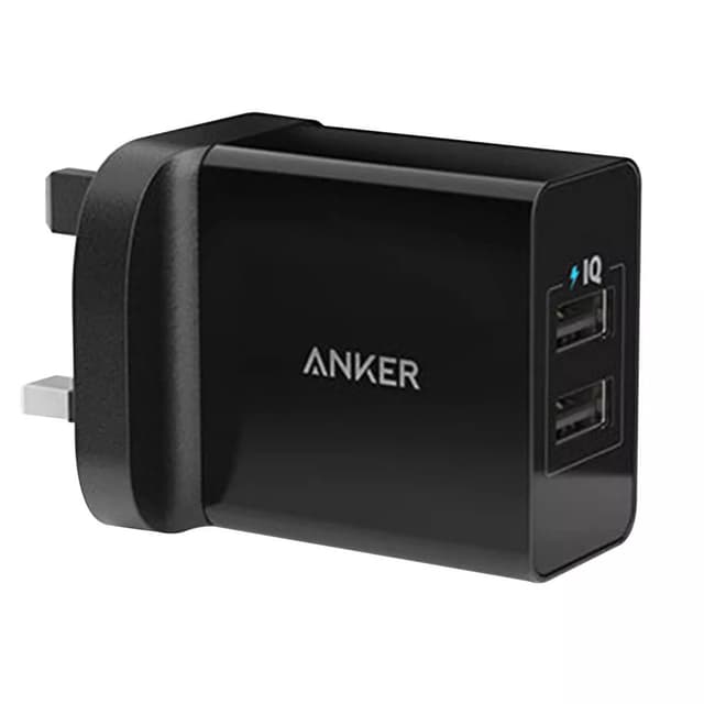 Anker PowerPort 2 Elite Wall Charger, 24W, 2.4A Single USB Port, A2021K11, Black