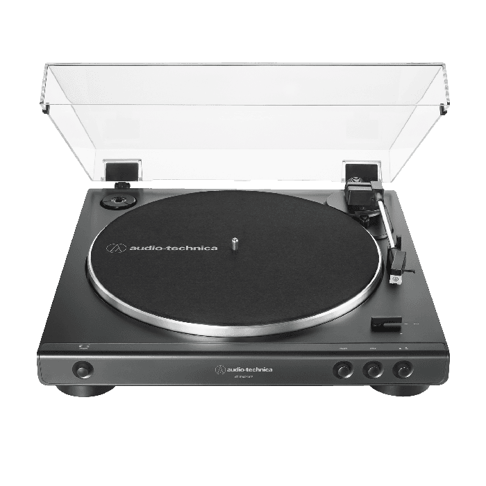 مشغل اسطوانات حديث يو اس بي 45 دورة اوديو تيكنيا  Audio Technica Automatic Belt Drive Turntable Analog & USB AT-LP60XUSB GM