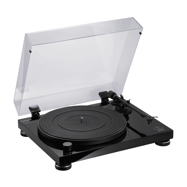 جرامافون مشغل اسطوانات حديث 45 دورة اوديو تيكنيا Audio Technica Fully Manual Belt Drive Turntable AT-LPW50PB