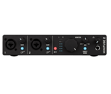 واجهة صوت احترافية بمخرجين ارتوريا أسود Arturia MiniFuse 2 Flexible dual audio interface