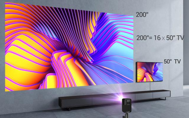 Byintek P15 projector 3D Cinema 1080P Smart Android LED DLP Home Theater Mini Projector with Battery