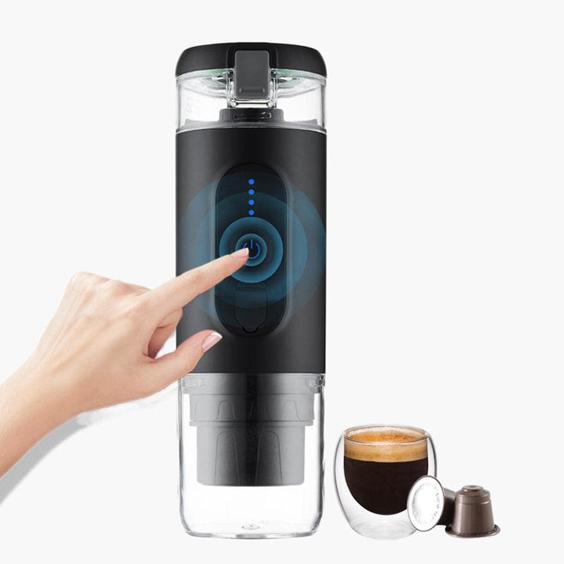 ماكينة قهوة اسبريسو وكبسولات محمولة Portable Heating Mini Espresso Coffee Machine