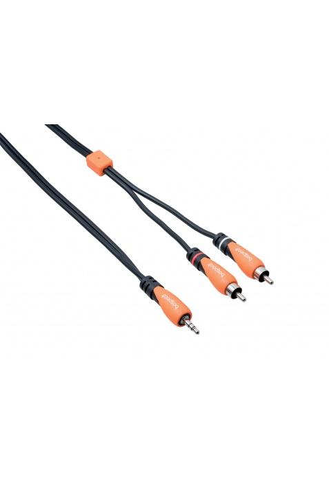 كابل صوت من TRS Male الى RCA Male بيسبيكو 1.8 متر Bespeco Silos 3.5mm TRS Male to Dual RCA Male Y-Cable