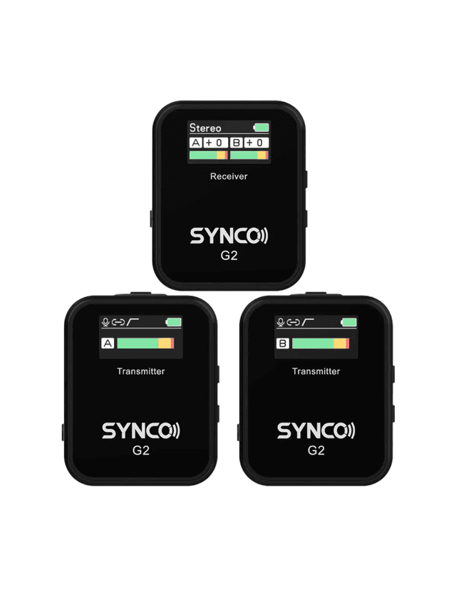 ميكرفون لاسلكي 150 متر مستقبل و مرسلين سينكو Synco G2A2 2.4G Wireless Mic - SW1hZ2U6MTQ3ODMxMw==