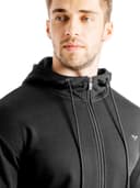 جاكيت رياضي رجالي بسحاب كور لون عميق مقاس سمول من سكوات وولف Squatwolf Core Zip Up Color Onyx