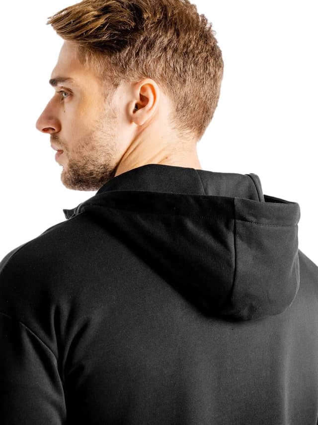 جاكيت رياضي رجالي بسحاب كور لون عميق مقاس سمول من سكوات وولف Squatwolf Core Zip Up Color Onyx