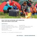 ثلاجة رحلات كبيرة مزدوجة متنقلة باورولوجي 37.5 لتر قابلة للشحن 15600 مللي أمبير Powerology Smart Dual Compartment Fridge And Freezer