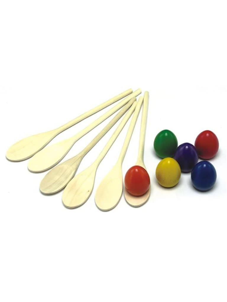 العاب حركية للأطفال نلاعق خشبية وكرات من داوسون سبورتس Dawson Sports Egg & Spoon Set