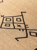 سجادة يوغا جوت 183×61 سم بيج مع تطريزات أوكيو Ukiyo The Jute Rug Type The Berber Yogi