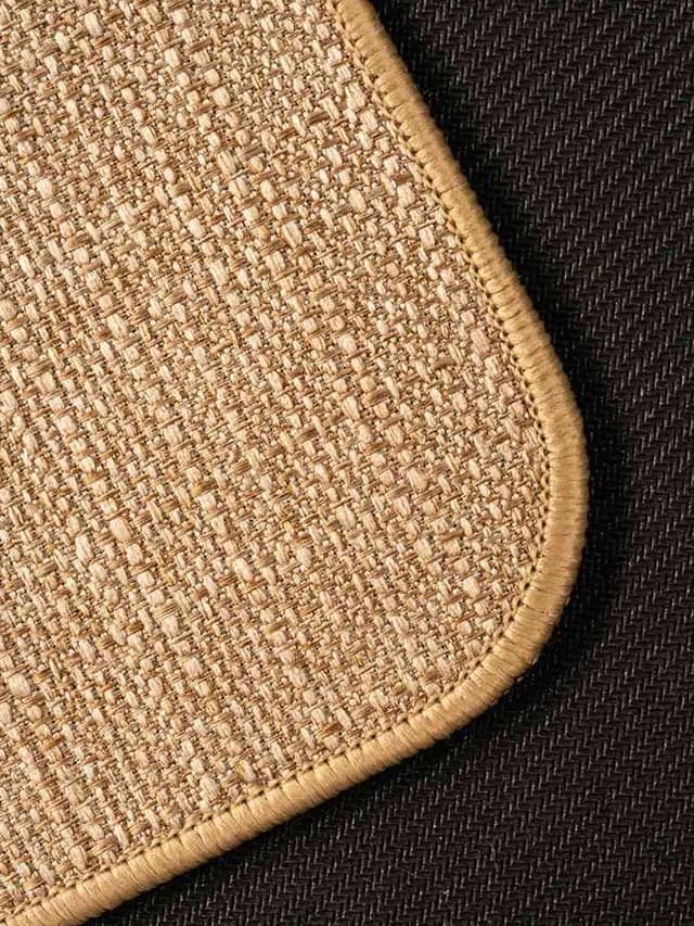 سجادة يوغا جوت 183×61 سم بيج مع تطريزات أوكيو Ukiyo The Jute Rug Type The Berber Yogi