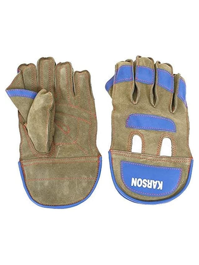 قفازات حراسة ويكيت لرياضة الكريكت من كارسون Karson Wicket Keeping Gloves Split Leather