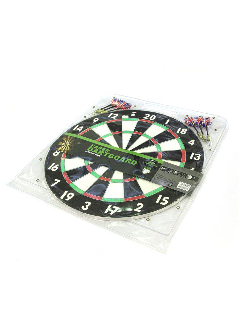 لوحة دارتس كلاسيكية ورقية ورقية 17 انش من هاروس Joerex 17 Inch Paper Dartboard JDBP017