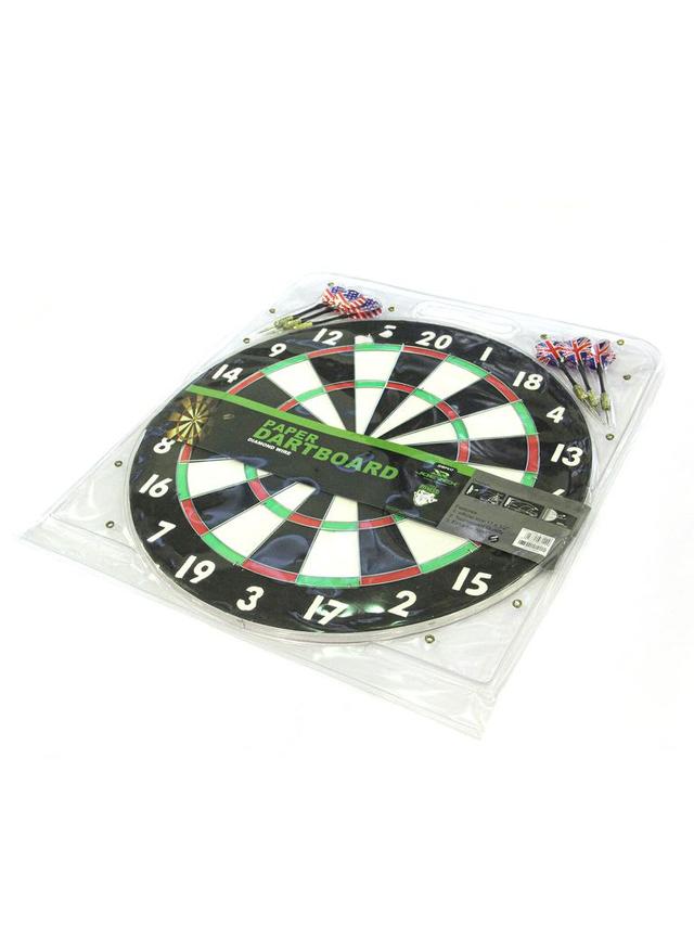 لوحة دارتس كلاسيكية ورقية ورقية 17 انش من هاروس Joerex 17 Inch Paper Dartboard JDBP017 - SW1hZ2U6MTUxNjg1Mg==