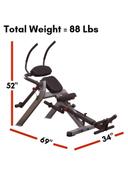جهاز تمارين البطن اي بي كرنش متعدد الإستخدامات بودي سوليد Body Solid GAB300 Semi Recumbent Ab Bench