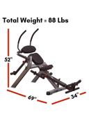 Body Solid GAB300 Semi Recumbent Ab Bench - SW1hZ2U6MTUwOTcyNw==