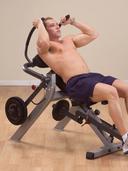 جهاز تمارين البطن اي بي كرنش متعدد الإستخدامات بودي سوليد Body Solid GAB300 Semi Recumbent Ab Bench