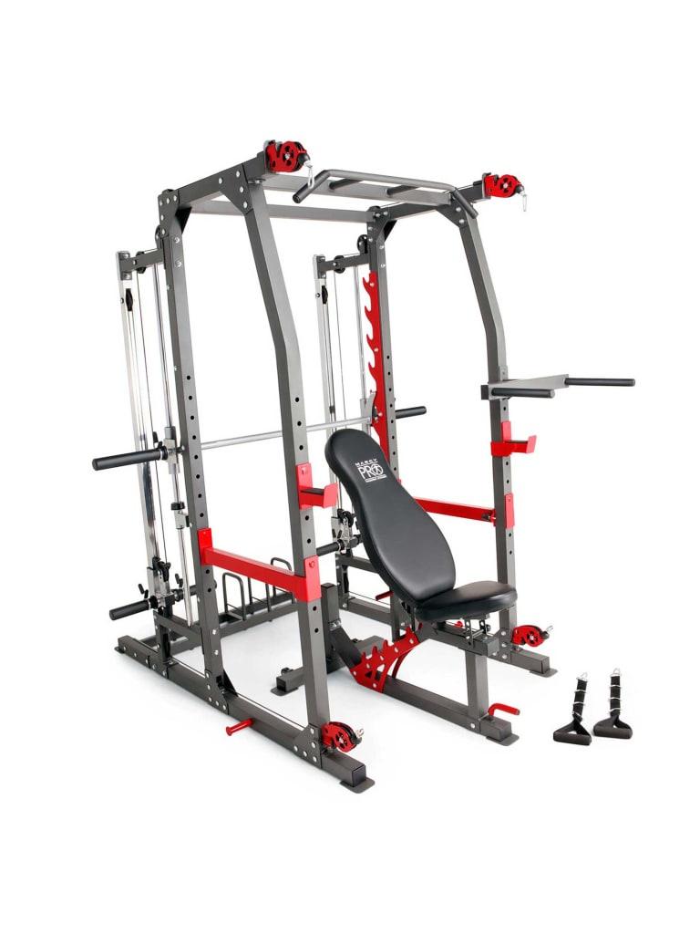 جهاز سميث ماشين للبنش 3 في 1 متعدد الاستخدامات مارسي Marcy Pro Smith Machine Home Gym Training System Cage
