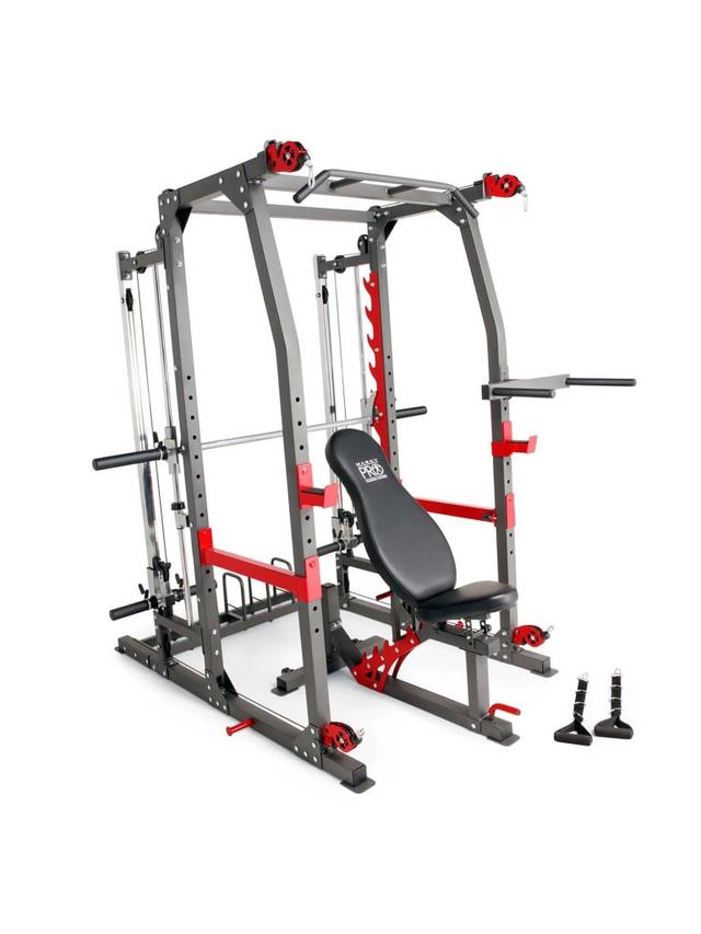 Marcy Pro Smith Machine Home Gym Training System Cage | SM 4903 - SW1hZ2U6MTUxODQ1OA==