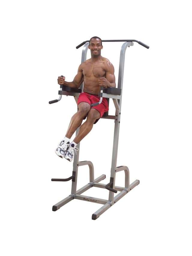 جهاز تمارين البطن السفلية متعدد الإستخدامات بودي سوليد Body Solid Vertical Knee Raise-Dip-Pull Up - 301501