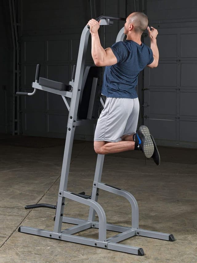 جهاز تمارين البطن السفلية متعدد الإستخدامات بودي سوليد Body Solid Vertical Knee Raise-Dip-Pull Up - 301505