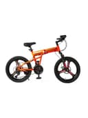 دراجة هوائية قابلة للطي بحجم 20 إنش أحمر غير لامع/أسود مونترا Montra Torro 7 x 3 Disc Folding Bike