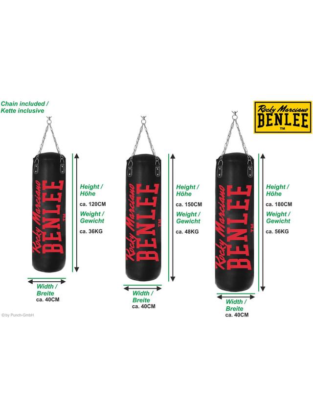 Benlee Donato Boxing Bag | 199178/1000 | Black Size 150 cm - SW1hZ2U6MTU0NTQwMA==