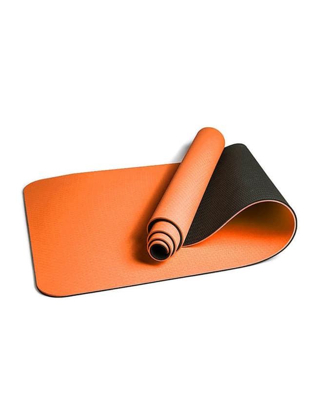 سجادة يوغا أصفر لايف أب LiveUp Double Color PVC Yoga Mat