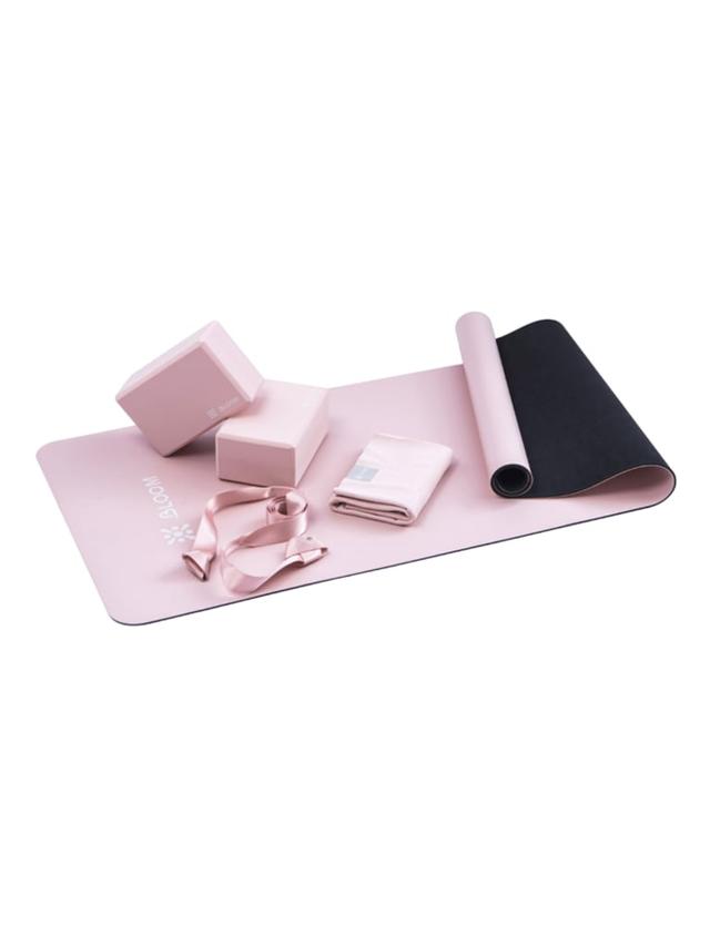 مستلزمات تمارين اليوغا زهري لايف برو LivePro Bloom Yoga Training Set Color Pink