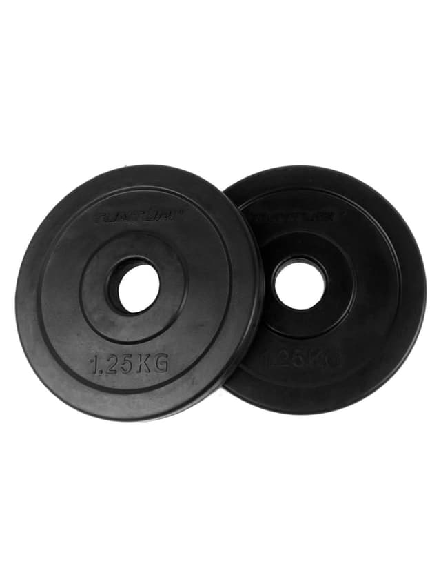 اثقال حديد بوزن 2 × 1.25 كجم مغلفة بالمطاط تونتوري Tunturi Rubber Plate - 719023