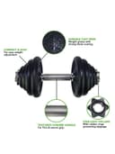 Tunturi Dumbbellset with 1 Bar Screw Weight 15 Kg - SW1hZ2U6MTU0ODkzNQ==