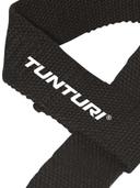 ربطات المعصم لرفع الاثقال قطن أسود تونتوري Tunturi Powerlifting Straps - Pair