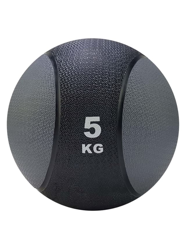 Tunturi Medicine Ball Color Grey/BlackWeight 5 Kg Jomla.ae