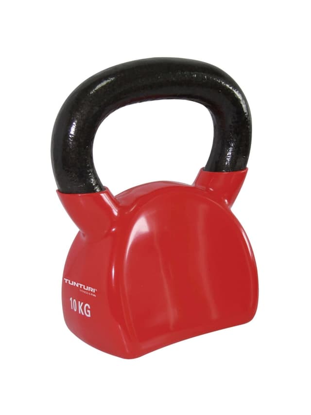 Tunturi Vinyl Kettlebell Color RedWeight 10 Kg - SW1hZ2U6MTU0OTExMg==