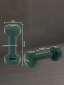 Tunturi Vinyl Dumbbells - Pair Color GreenWeight 2 Kg - SW1hZ2U6MTU0OTA1Nw==