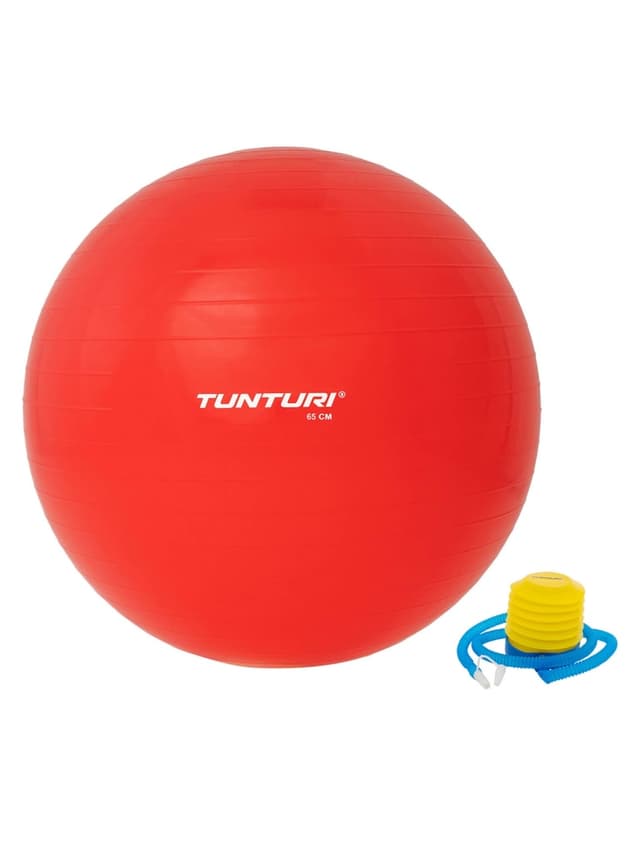 كرة التمارين مضادة للانفجار 65 سم أحمر تونتوري Tunturi Gymball - 718088