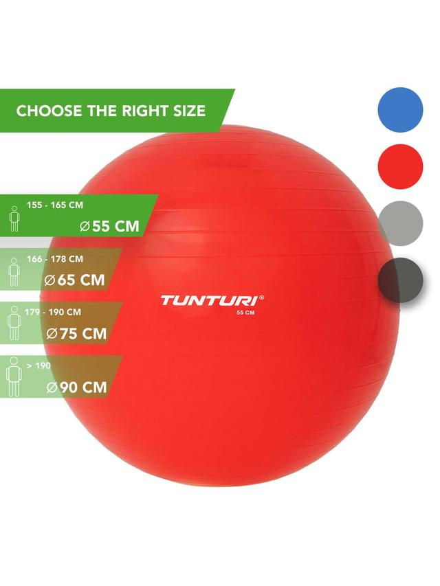 Tunturi Gymball Color RedSize 55 cm - SW1hZ2U6MTU0MjA1OQ==