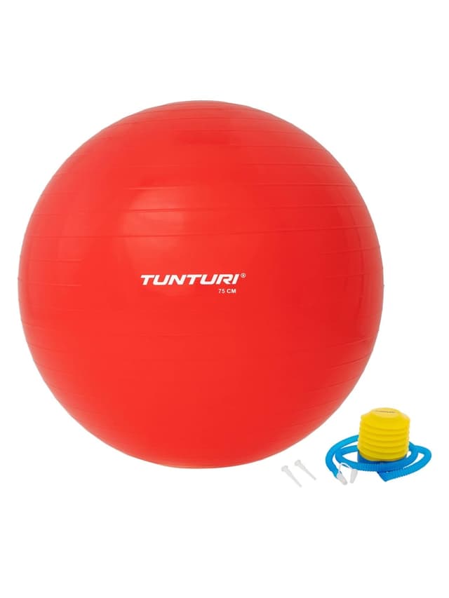 كرة التمارين مضادة للانفجار 75 سم أحمر تونتوري Tunturi Gymball - 718087