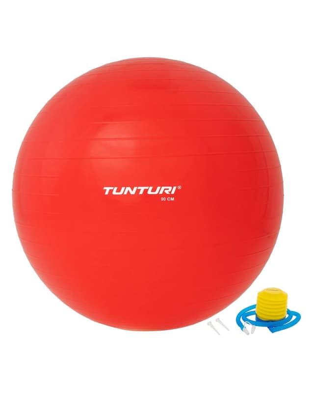 كرة التمارين مضادة للانفجار 90 سم أحمر تونتوري Tunturi Gymball - 718085