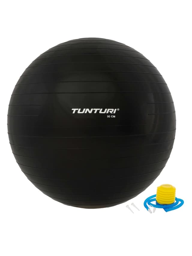 كرة التمارين مضادة للانفجار 90 سم أسود تونتوري Tunturi Gymball - 704877