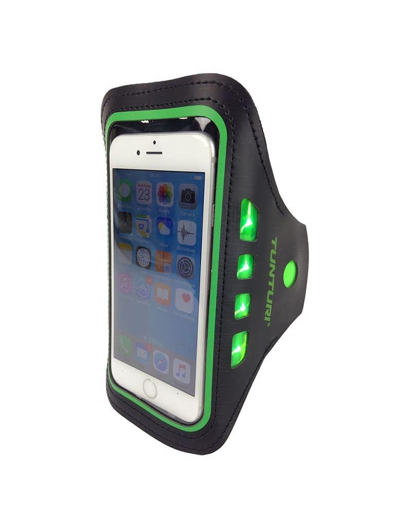 Tunturi LED Telephone Sport Armband Color Green