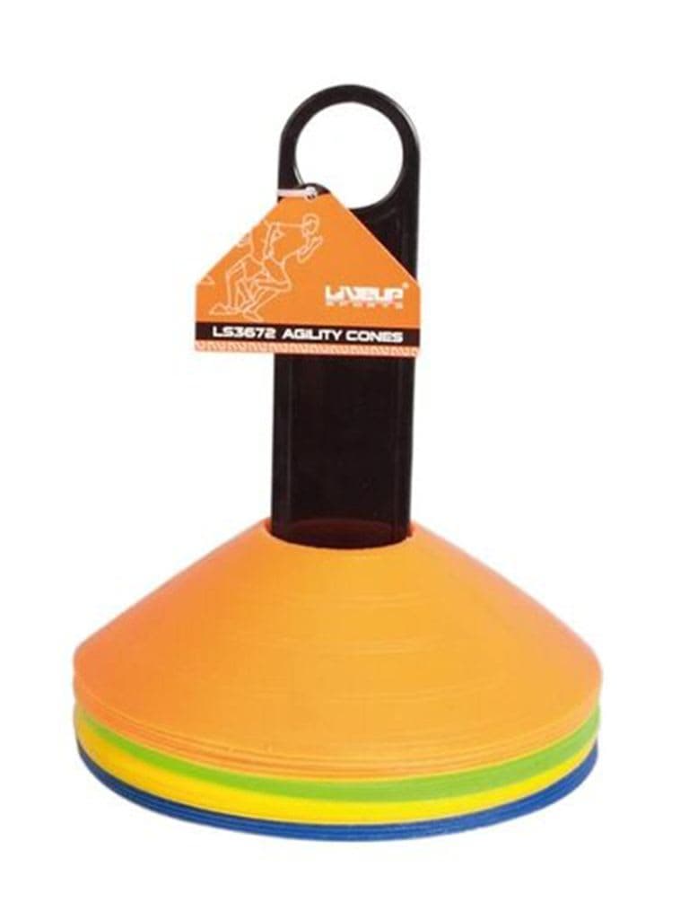 LiveUp Agility Cones Set With Rack LS3672