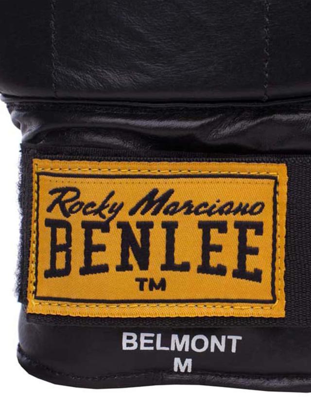 قفازات ملاكمة جلد طبيعي سمول أسود بينلي Benlee Belmont Leather Gloves Mitts - SW1hZ2U6MTUyMzA3Nw==