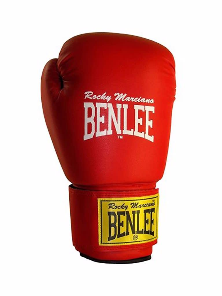 Benlee Fighter Leather Boxing Gloves Color RedSize 12 Oz