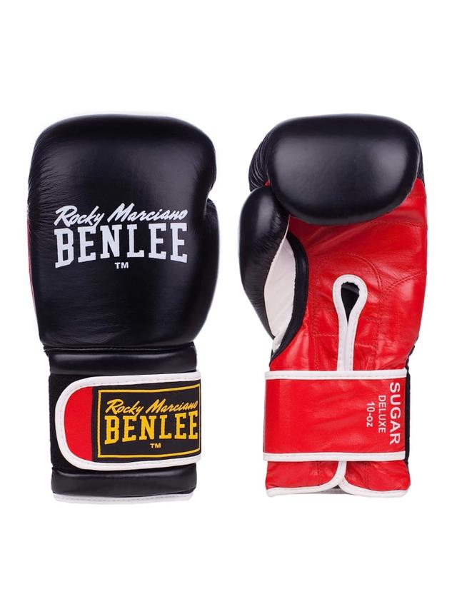 Benlee Sugar Deluxe Leather Boxing Gloves Color Black/RedSize 14 Oz - SW1hZ2U6MTU0NTc1NQ==