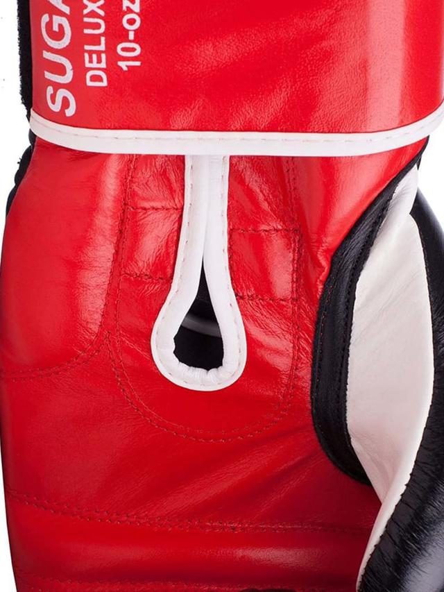 Benlee Sugar Deluxe Leather Boxing Gloves Color Black/RedSize 14 Oz - SW1hZ2U6MTU0NTc2Mw==