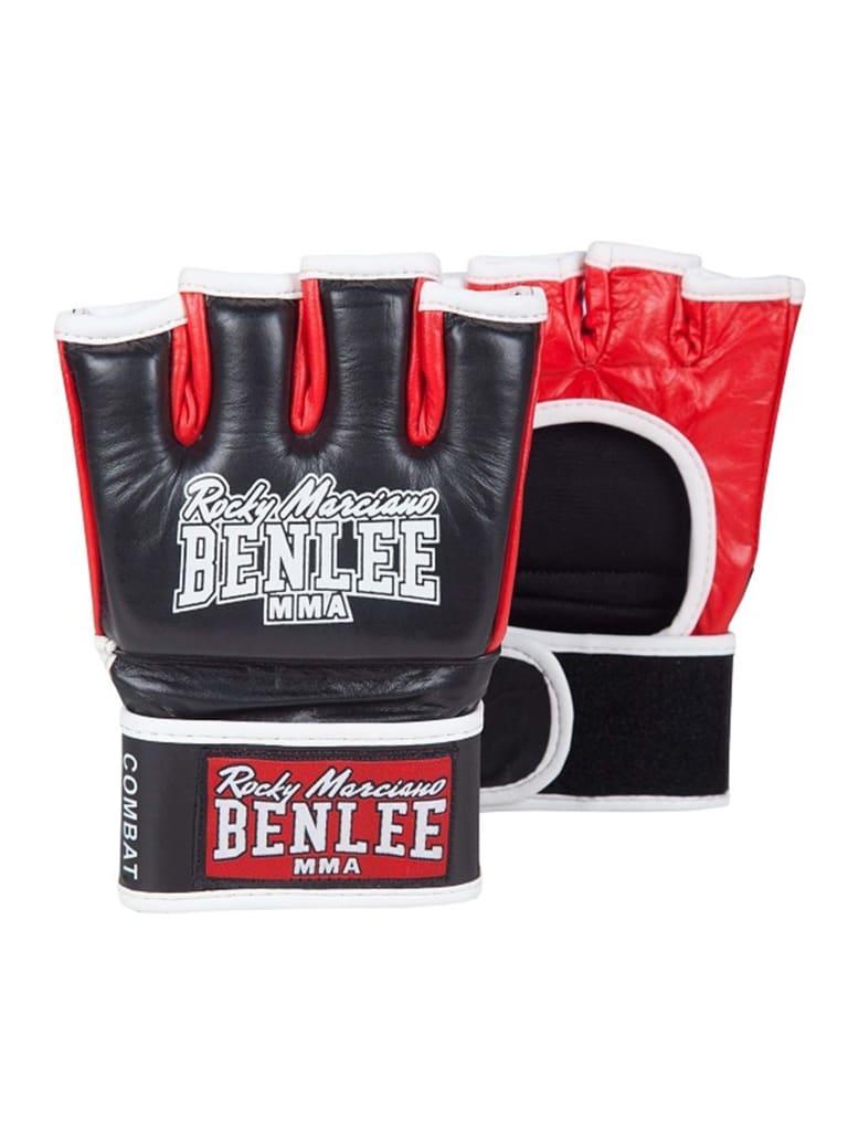 كفوف ملاكمة جلد لون احمر M من بينلي Benlee Leather MMA Gloves