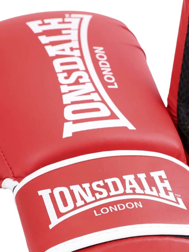 Lonsdale Ashdon Gants De Boxe Entraînement – Similicuir Renforcé – Fermeture Velcro – Homme/Femme