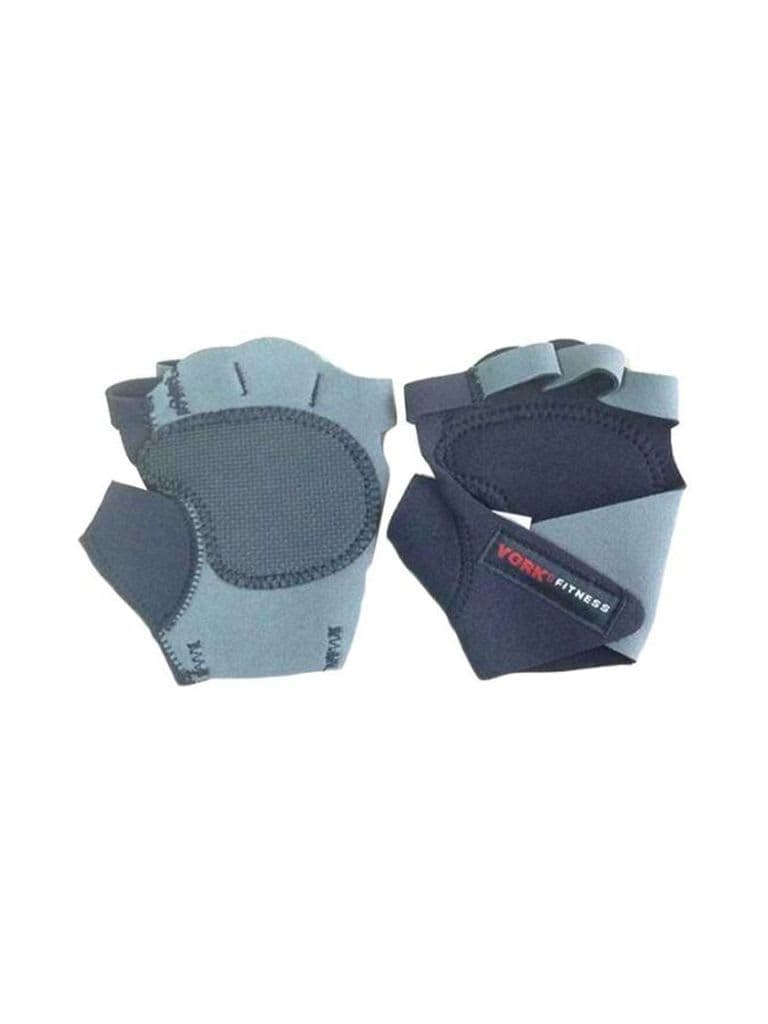 قفازات رفع الاثقال قياس M من النيوبرين أزرق يورك فيتنيس York Fitness Neoprene Workout Gloves